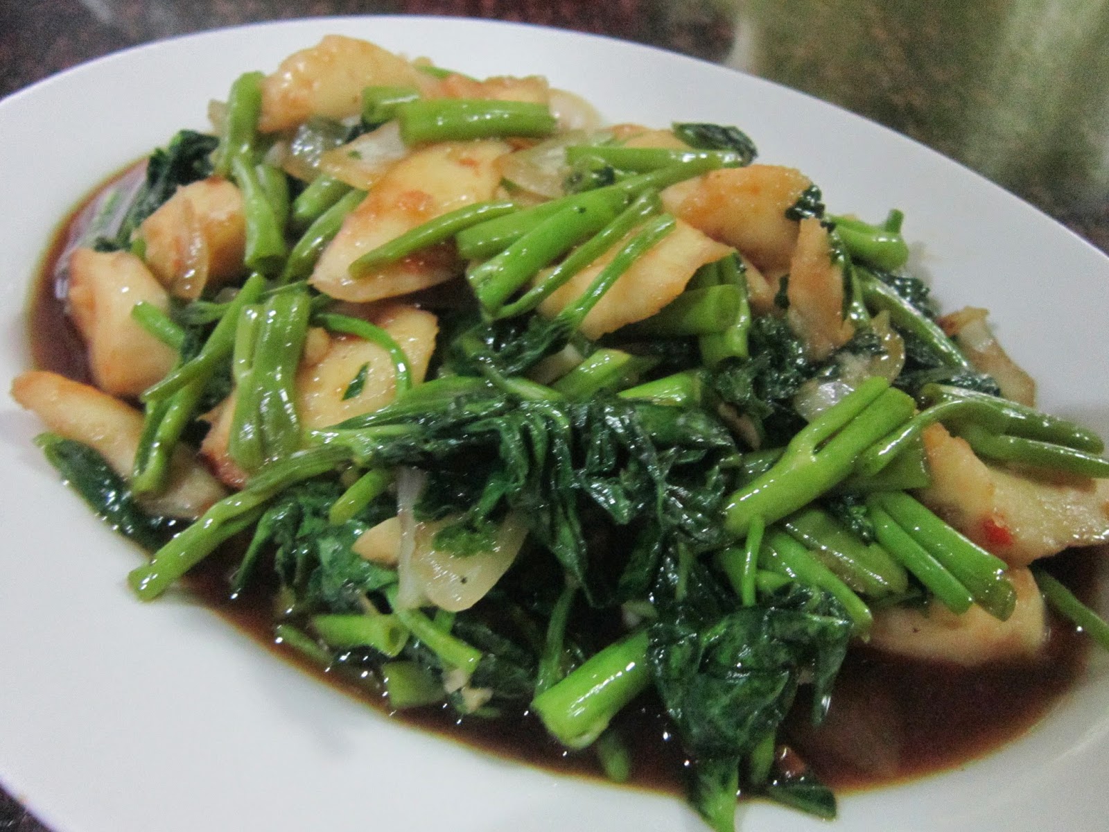 Quick Squid Balls and Kangkong Dish How-To Guide