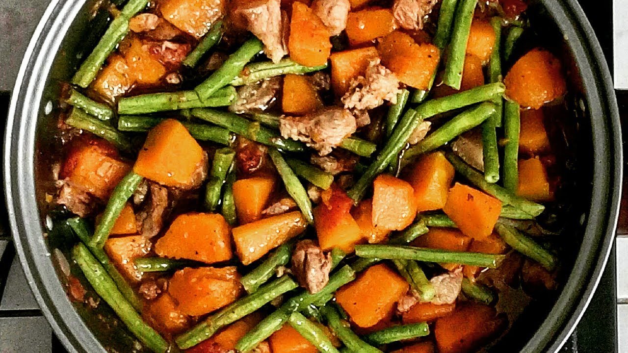 How to Cook Ginisang Sitaw and Kalabasa