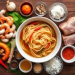 essential palabok noodle ingredients