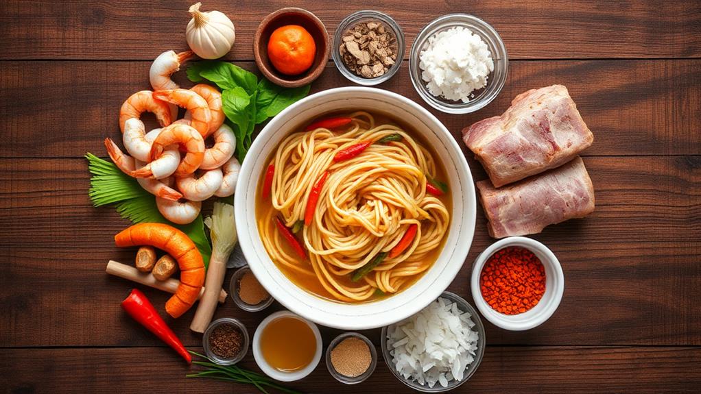 essential palabok noodle ingredients