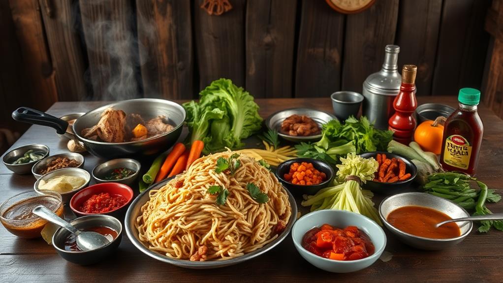 essential pancit dish ingredients