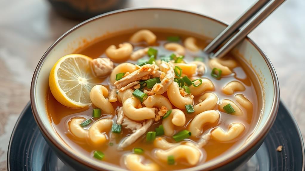 filipino chicken macaroni soup