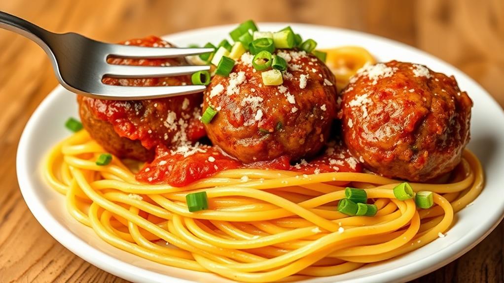 filipino meatballs spaghetti dish