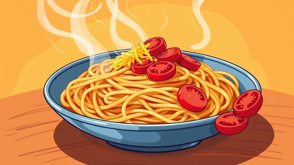 filipino spaghetti with hot dogs