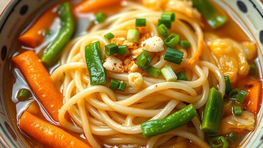 nourishing noodles with vegetables