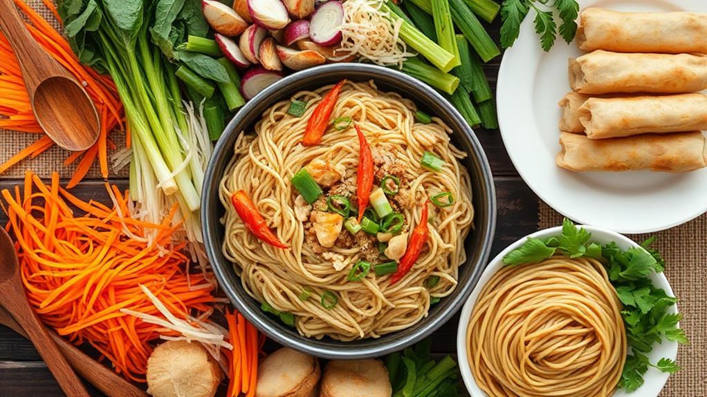 perfect lumpia and pancit ingredients