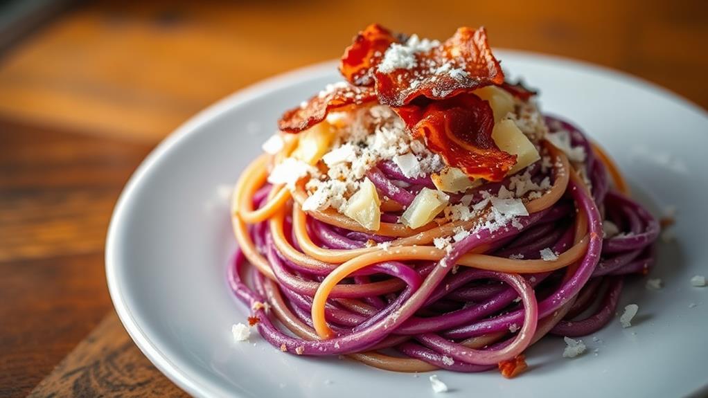 purple yam pasta delights